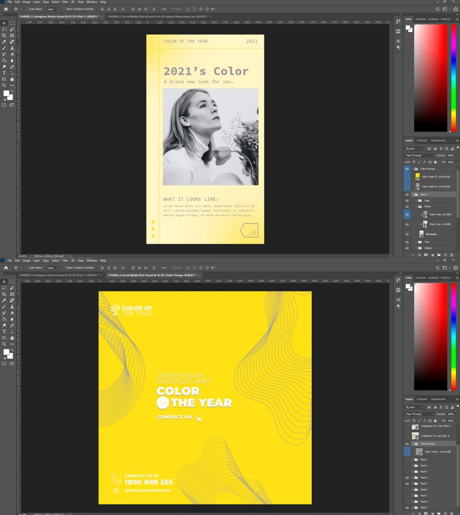 Instagram Template Color of The Year 2021