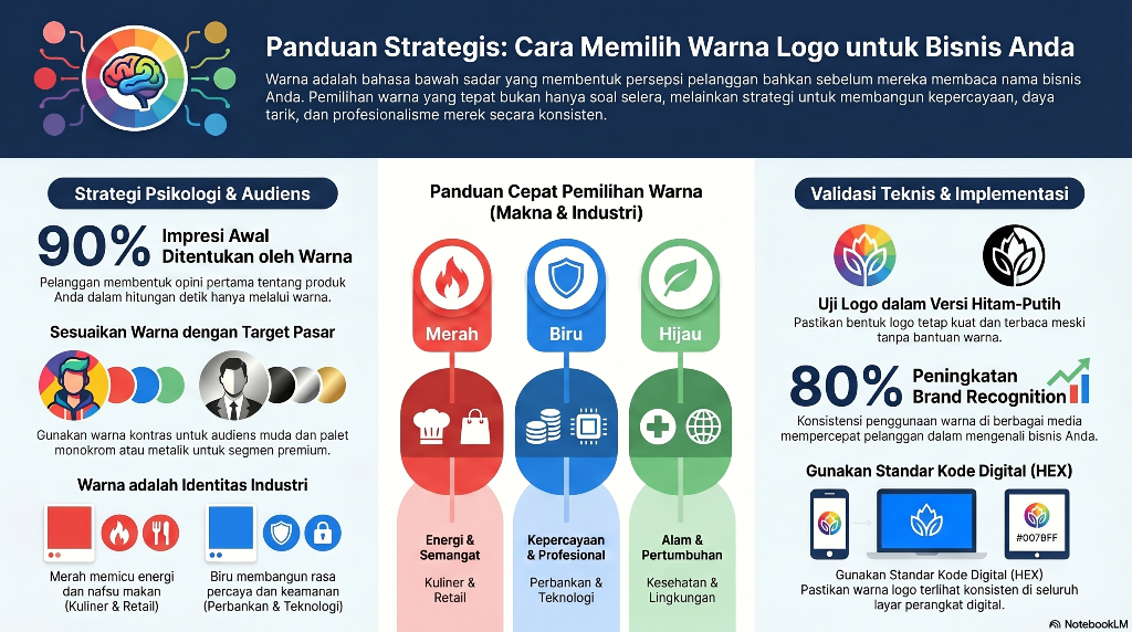 Panduan Praktis Cara Memilih Warna Logo Untuk Bisnis yang Profesional