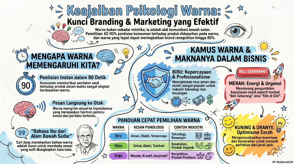 Psikologi Warna infografis Wihgi