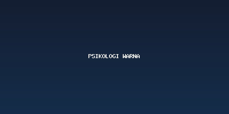 Arti dan Makna Spektrum dalam Psikologi Warna